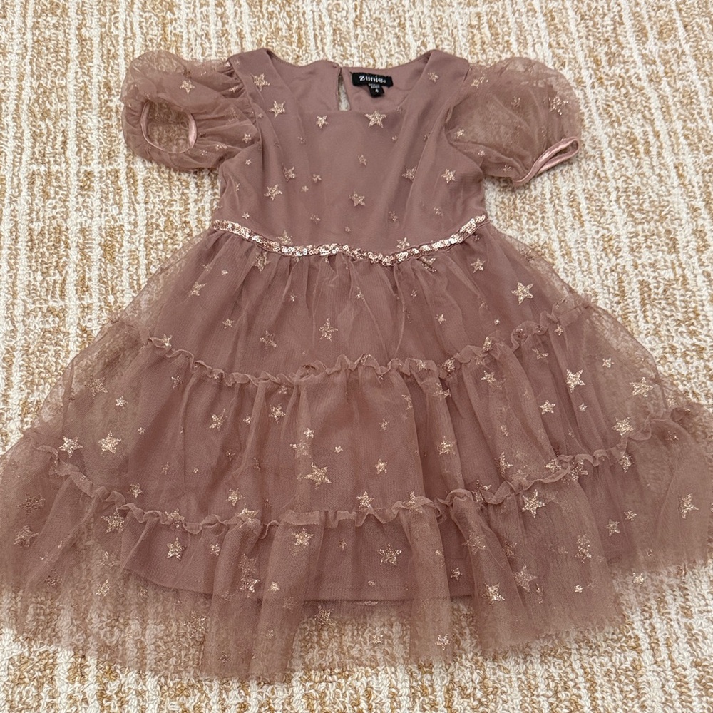 Zunie Starry Tulle Toddler Girls Dress
